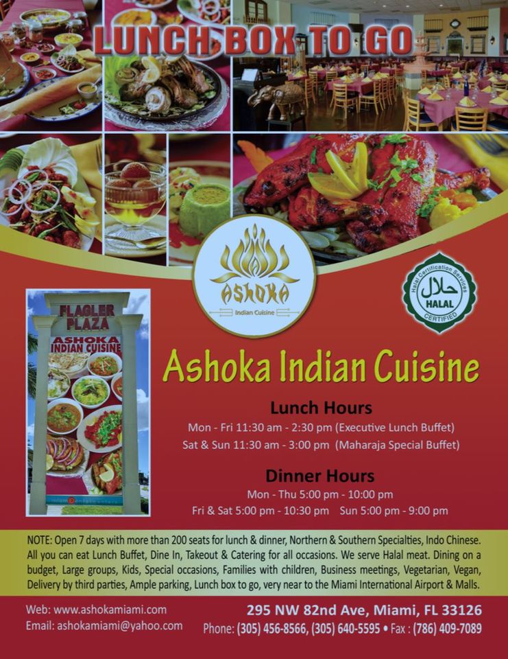 Ashoka Indian Restaurant – Miami Florida2